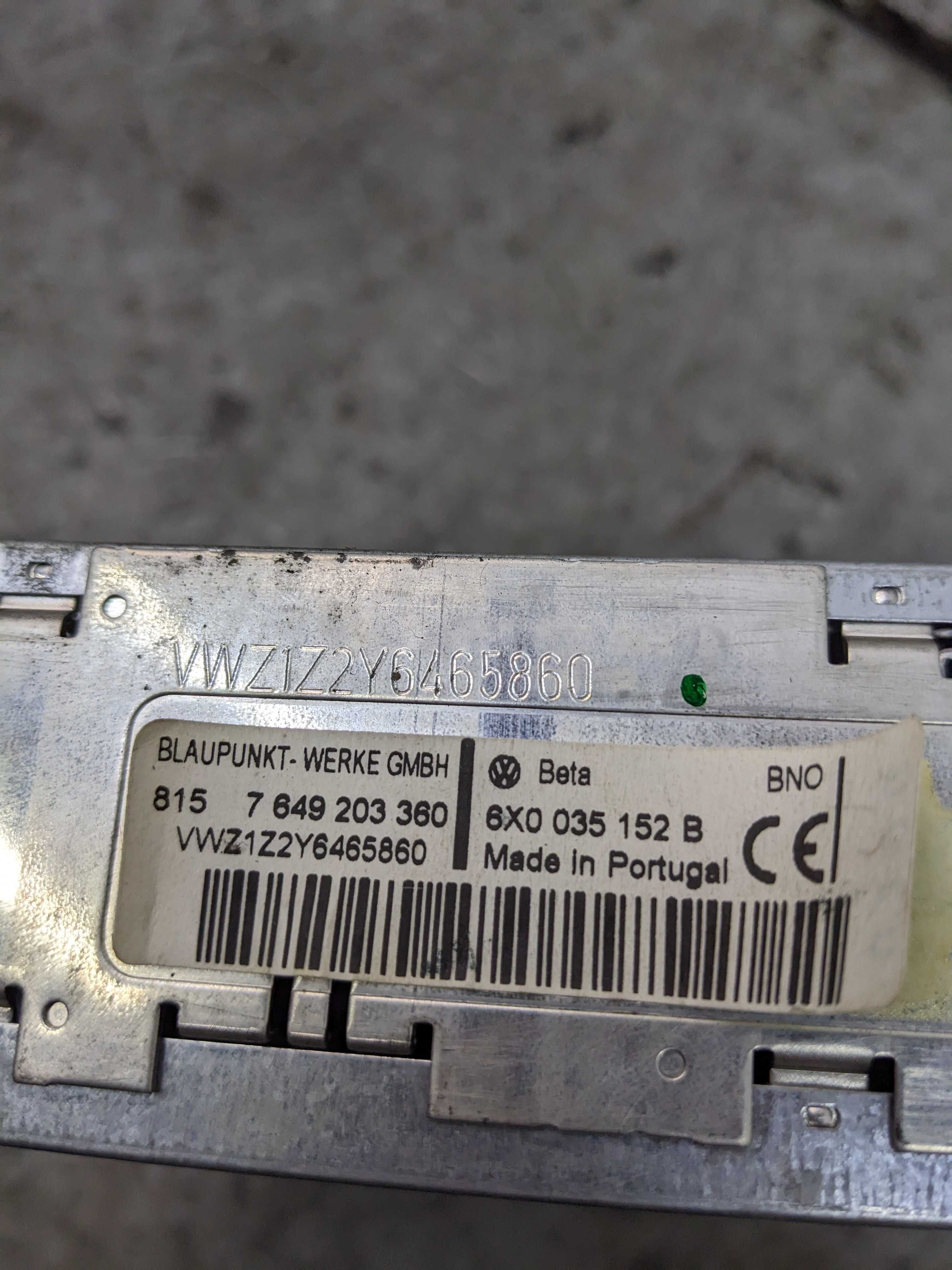 VW Volkswagen Passat B5 Radio Kasetowe Oryginalne Beta
