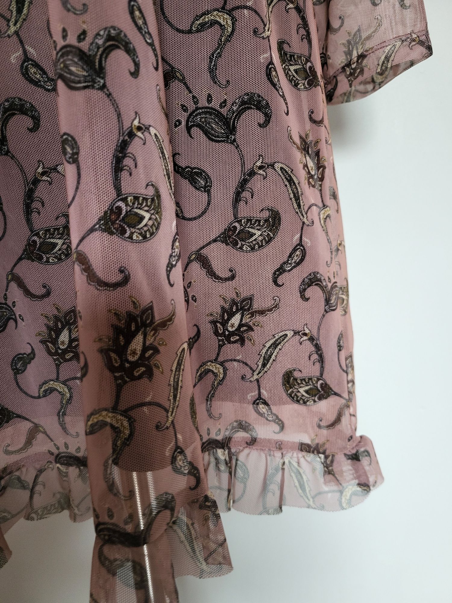 Sukienka Reserved Liliowa z tiulem