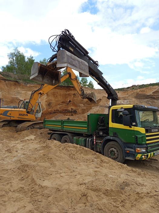 Wywóz gruzu, ziemi, Gliny, sprzedaż piachu, betonu. Usługi dźwig HDS