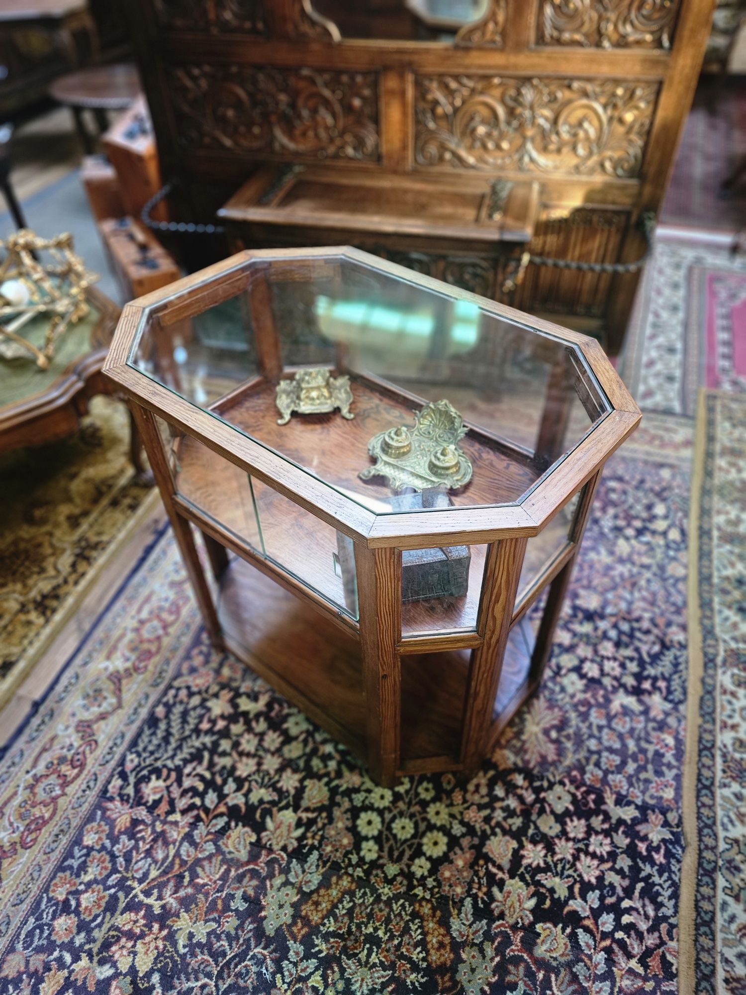 Ława gablotka stolik barek Art Deco #1618  Stylowy Węgrów