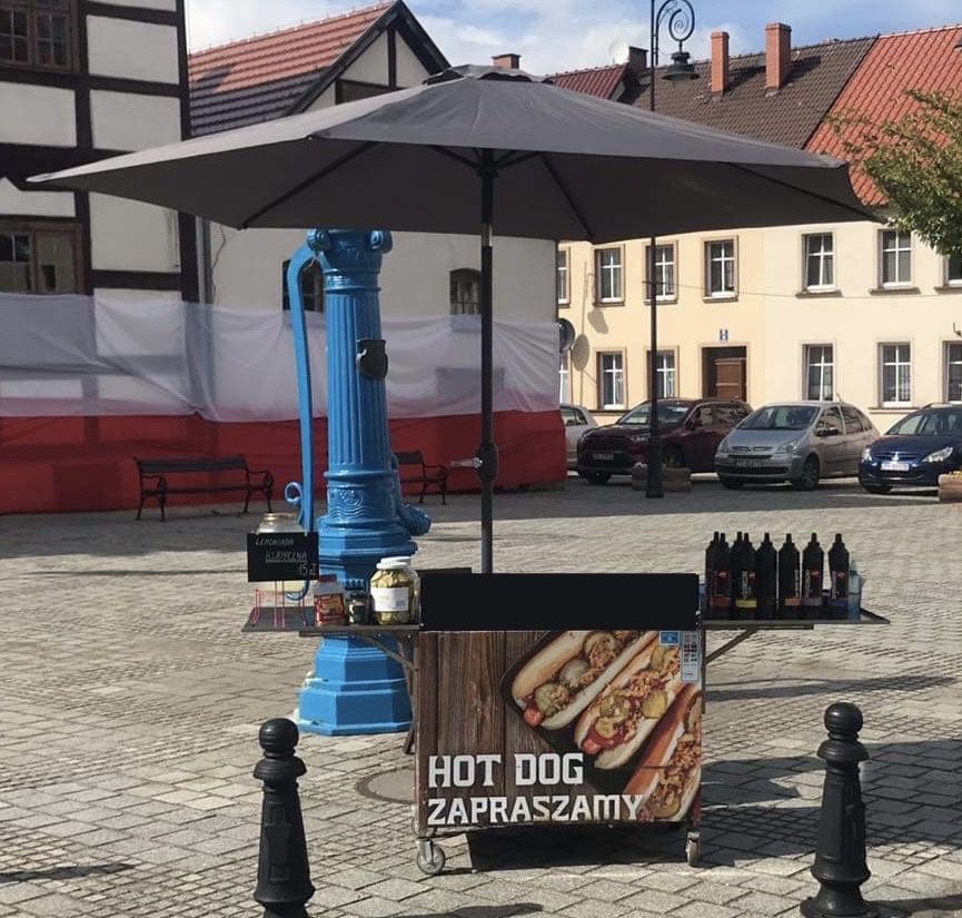 Wózek gastronomiczny hot-dog / przyczepa gastronomiczna / food truck