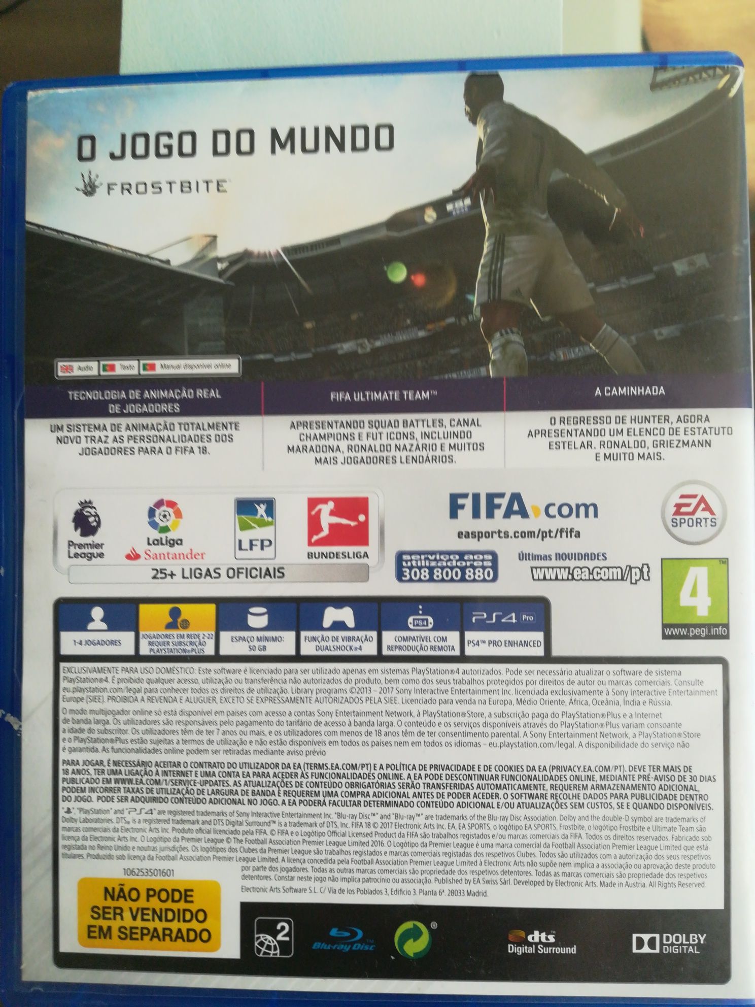 Jogo PS4 FIFA 2018