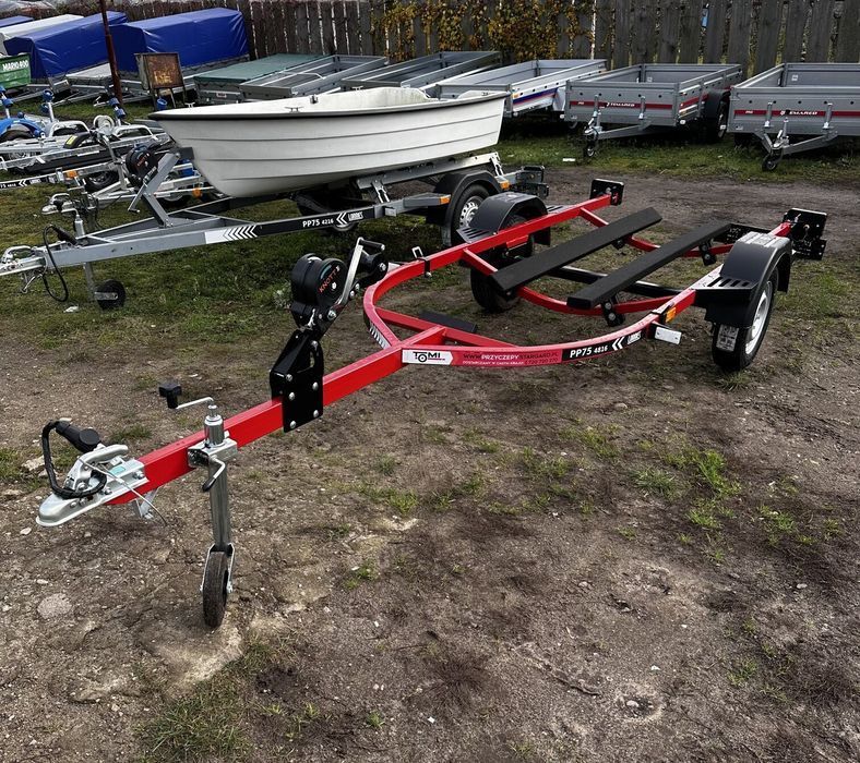 Przyczepa pod skuter wodny LORRIES przyczepka PP75-4816 czerwona L/P