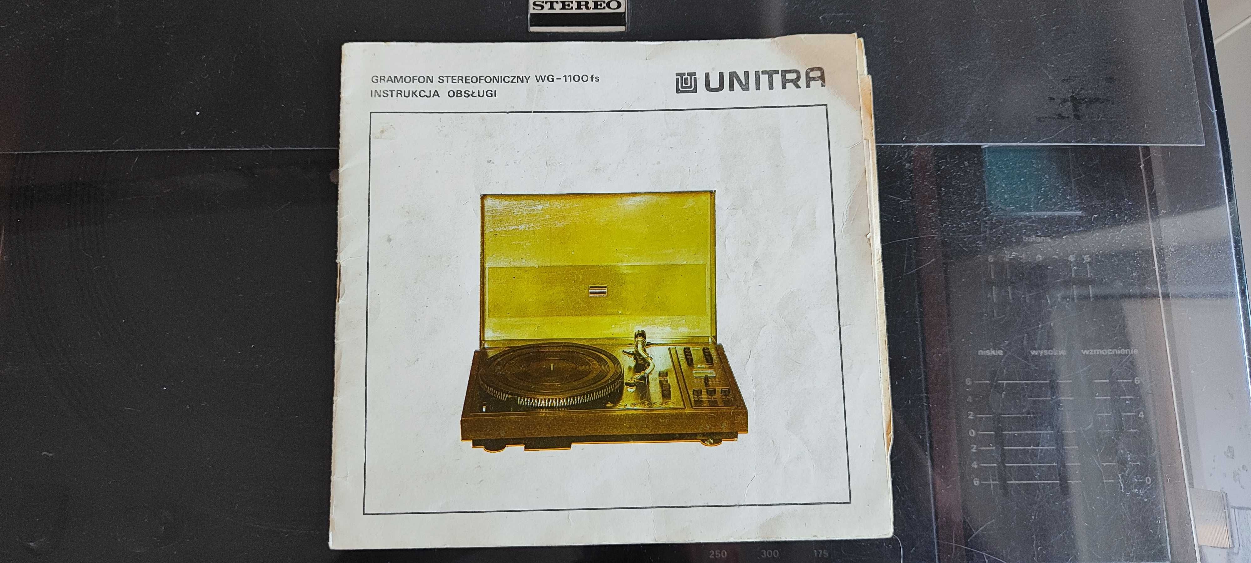 Gramofon Unitra Fonica WG-1100 fs "Daniel" - 100% sprawny