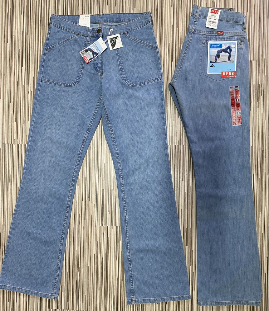 Spodnie damskie jeans 29/33 pas 76 cm komplet 2 pary Wrangler nowe