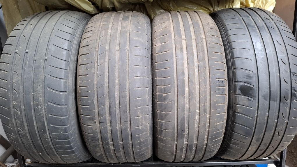 Goodyear Efficientgrip i Dunlop Fastresponse 215/55/16