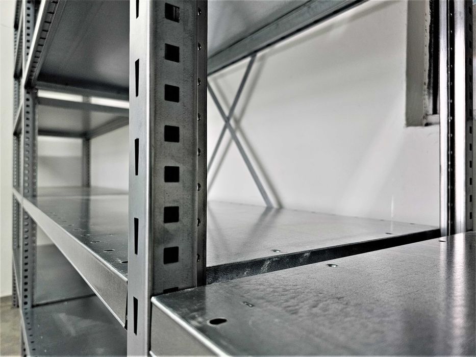 Regał Magazynowy 50x200x400cm/15p Metalowy Ocynkowany Półkowy Garażowy