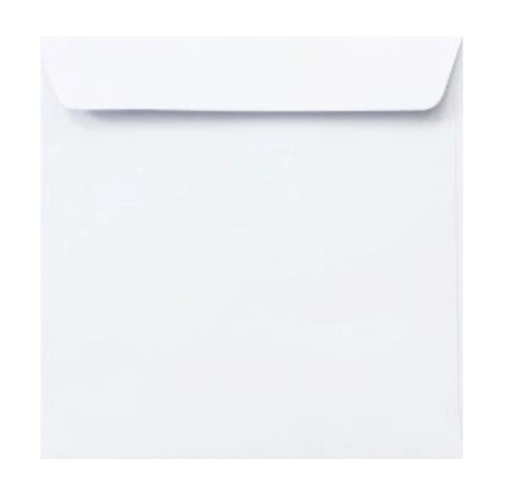 Koperty białe kwadratowe 15 x 15 cm 80 szt.