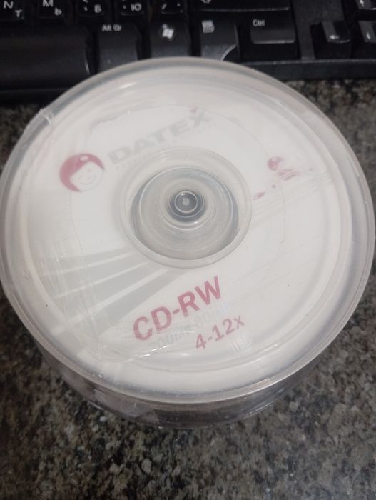 Диски чистые CD RW банка 25 шт