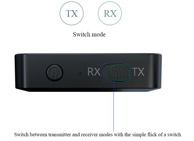 KN321 Bluetooth 5.0 мини аудио приемник передатчик звука 200мАч