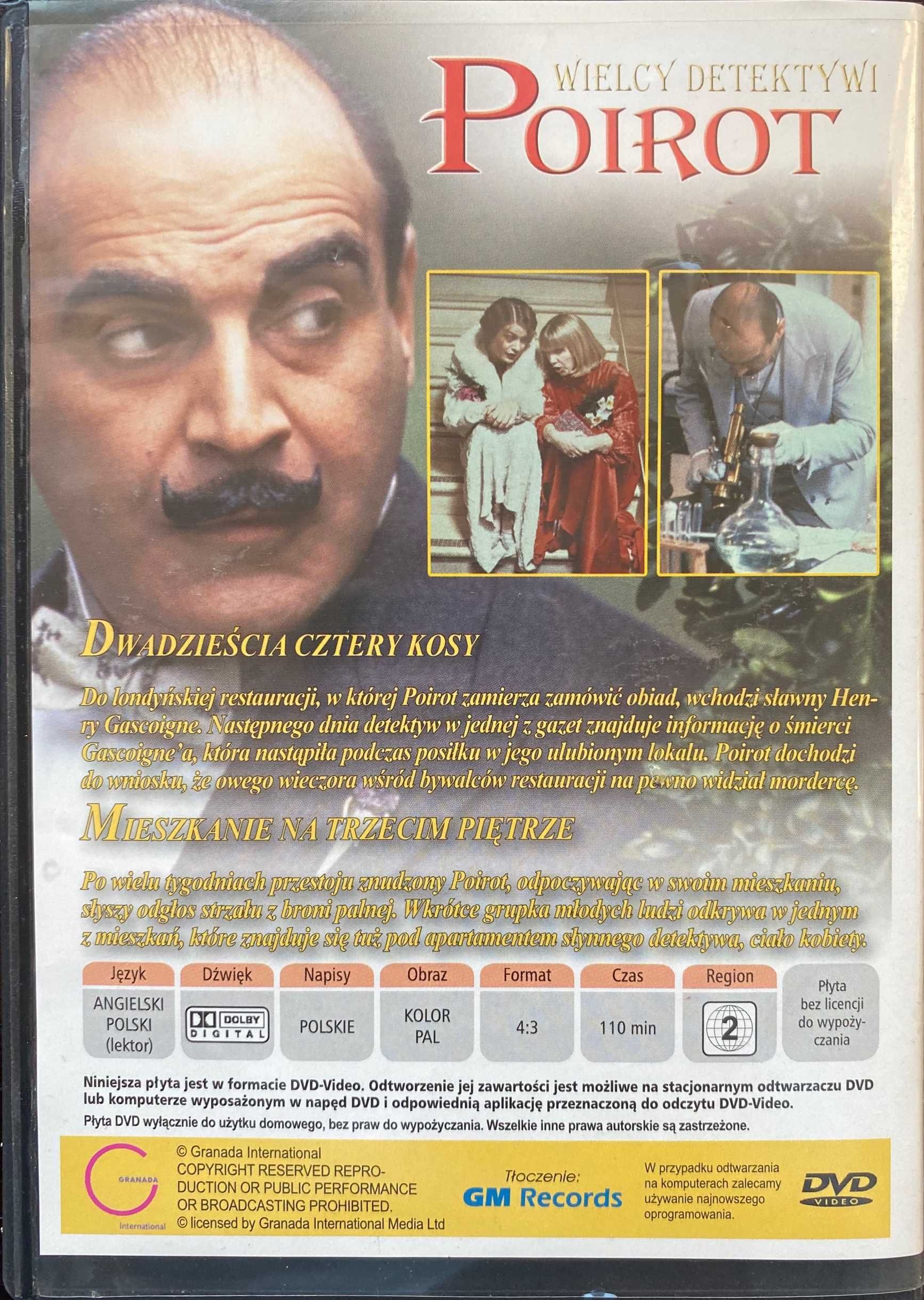 Film DVD AGATHA CHRISTIE POIROT Dwadzieścia Cztery Kosy