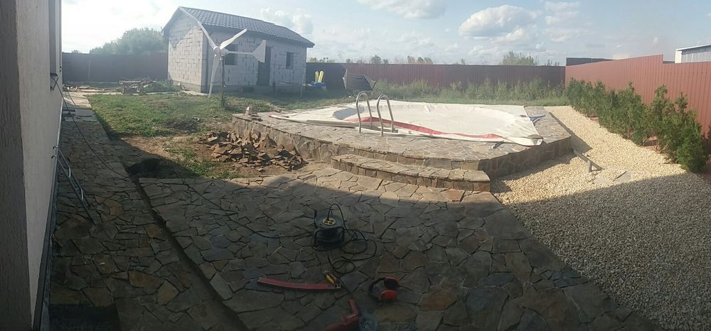 Укладка песчаника