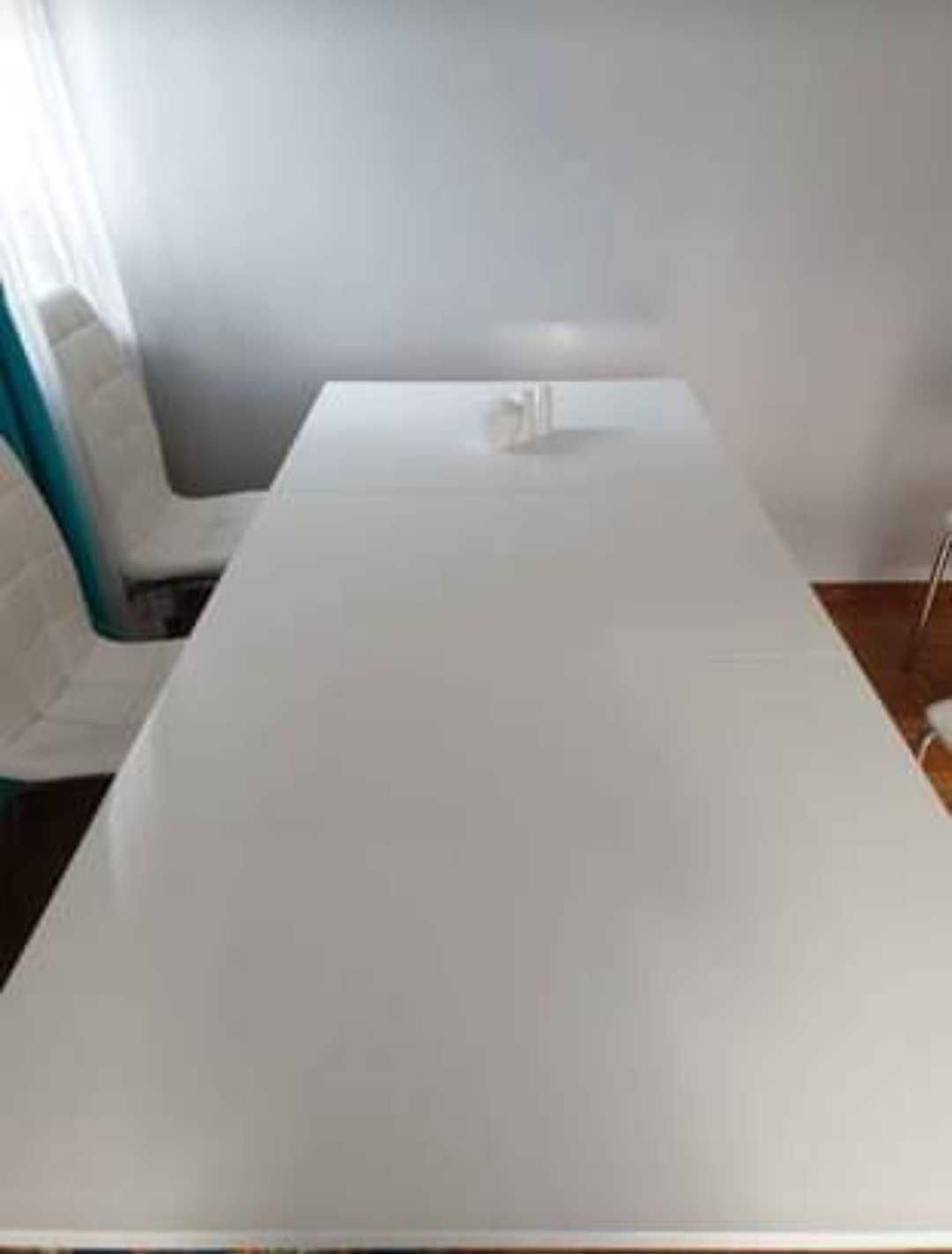 Stół rozkładany biały lakierowany