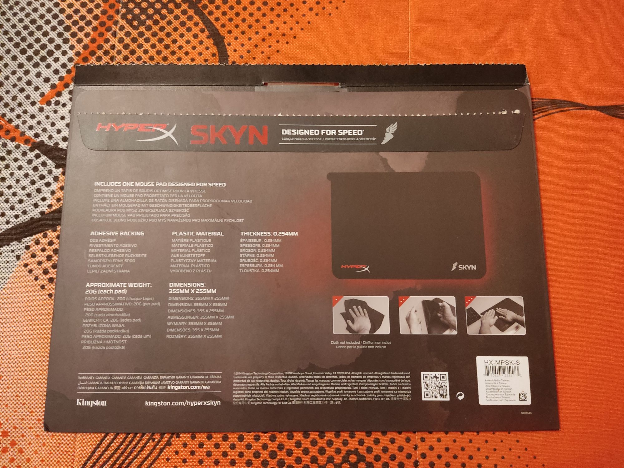 Tapete de rato HyperX Skyn Speed - NOVO