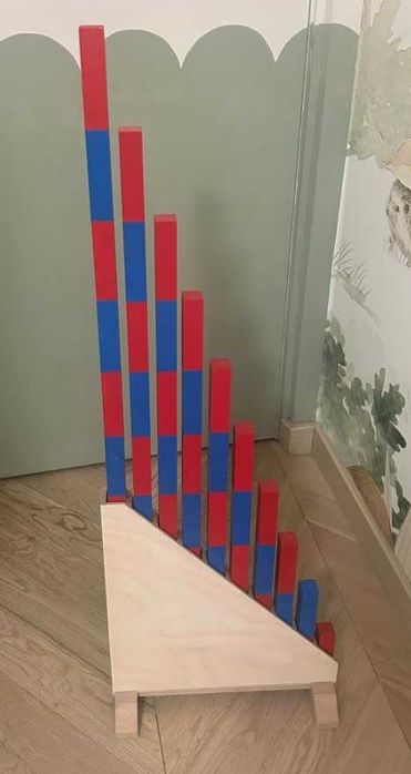 Drewniane belki do nauki liczenia