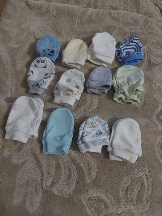 Niedrapki dla noworodka 12 par mix