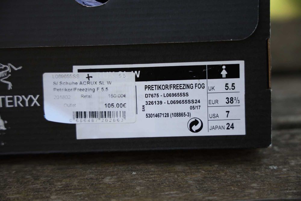 Buty podejściowe, trekkingowe Arcteryx Acrux SL W, 38