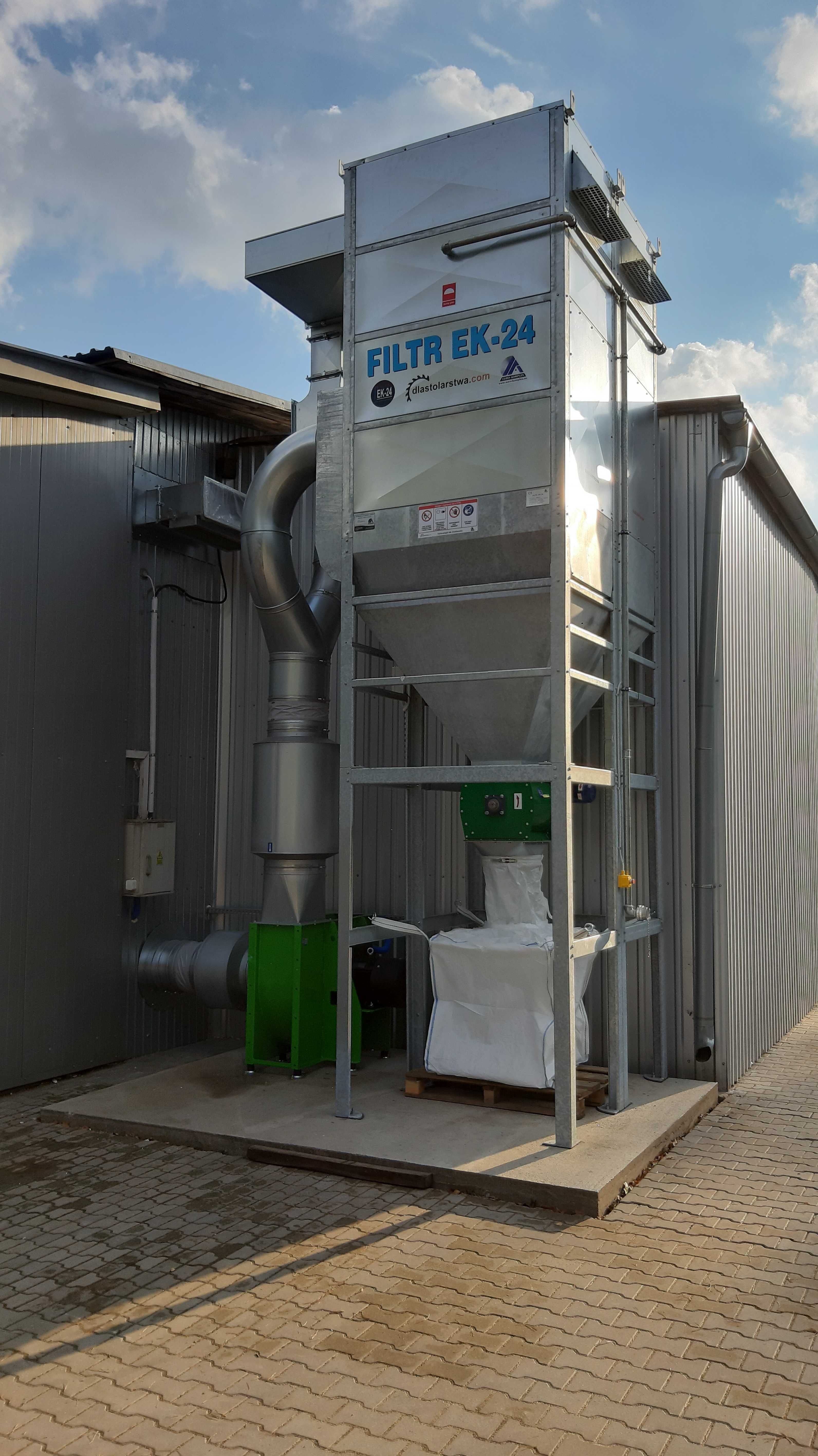 Filtr EK-24/Odciąg trocin o wydajności 18 000m³/h - teraz 10% taniej