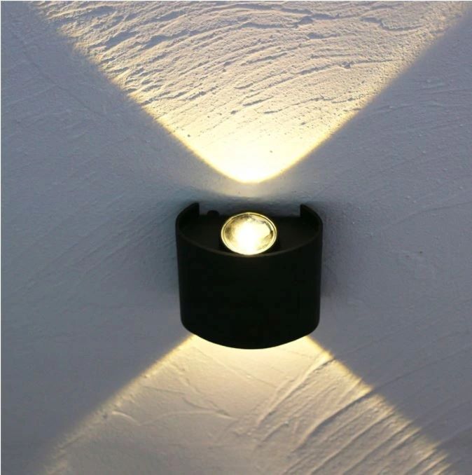 Lampa Kinkiet Wewnetrzny Zewnetrzny Led Góra Dół Ścienna B. Ciepła