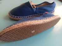 Buty damskie -  niebieskie espadryle