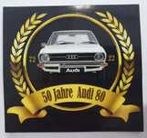 Naklejka wlepka Audi 80 50 lecie