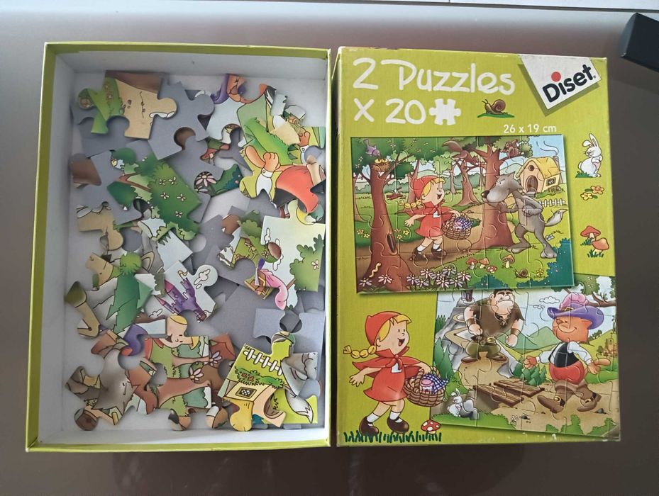 Puzzle Capuchinho Vermelho - 2 em 1 da Diset