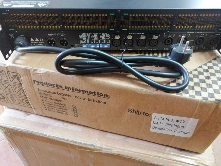amplificador 4 canais 10000w
