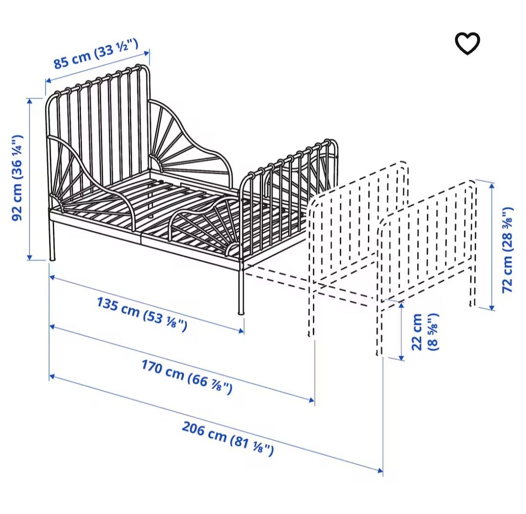 Łóżko Ikea Minnen