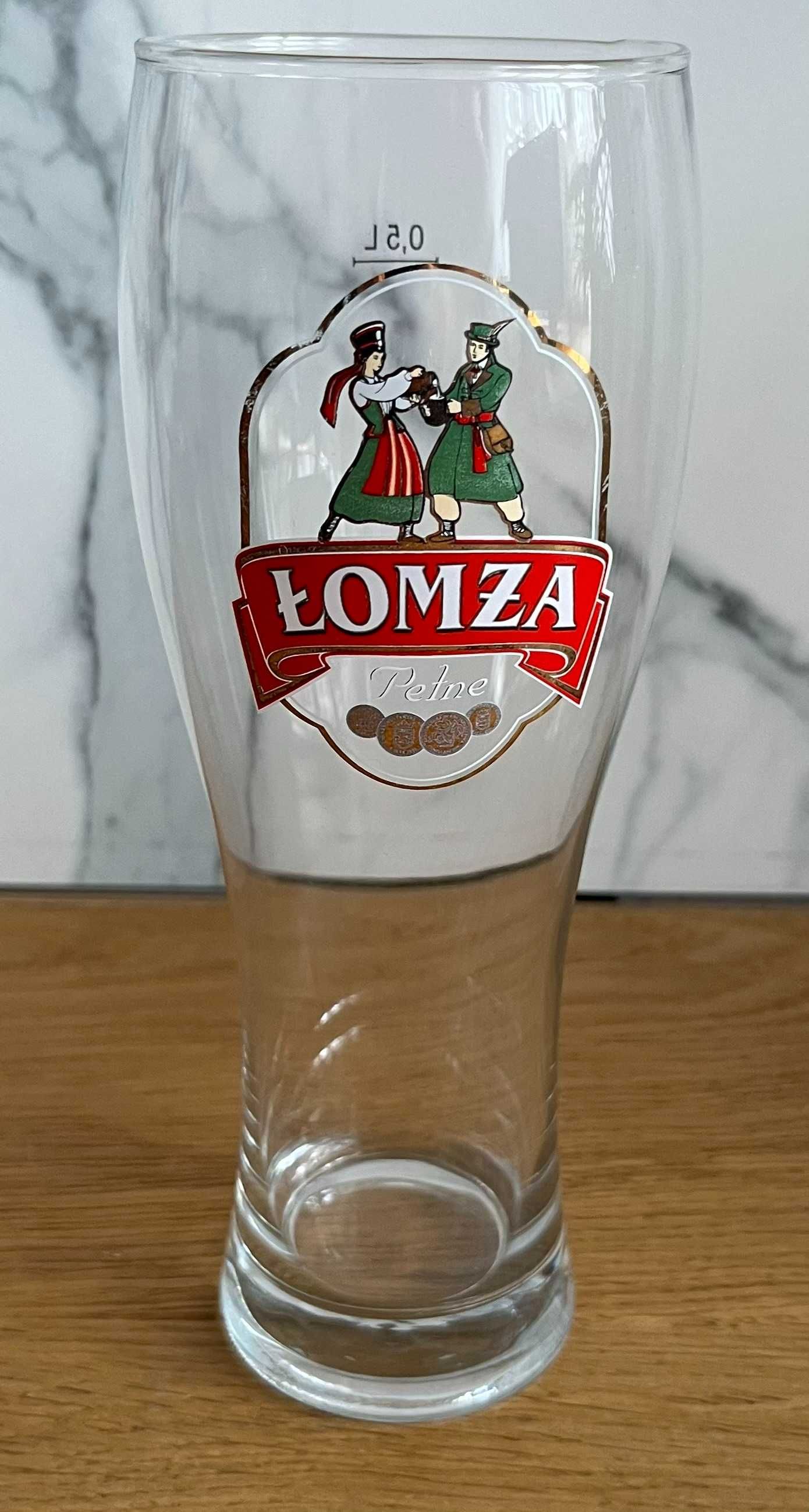 12 szklanek do piwa Łomża