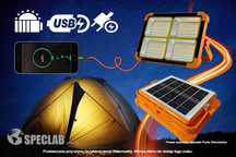 Halogen solarny bezprzew, SP-209 lampa robocza, 12000mA