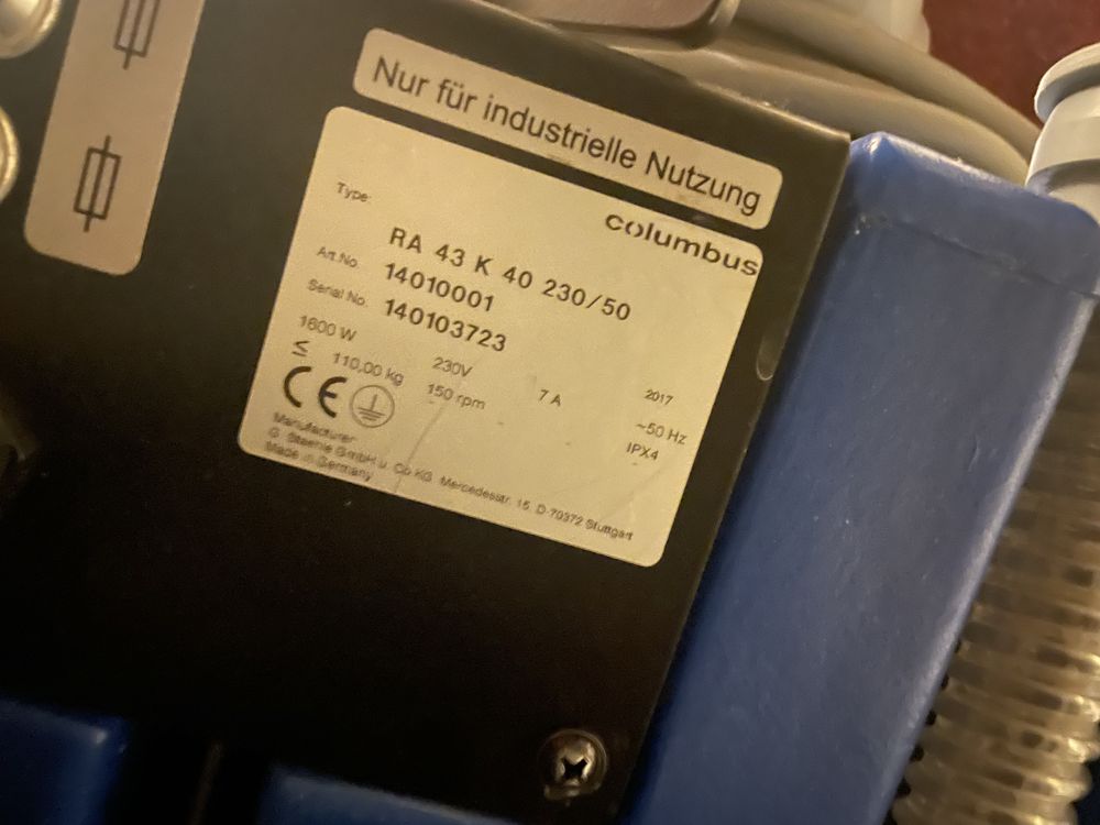 Szorowarka Columbus RA 43|K 40 mało używana!