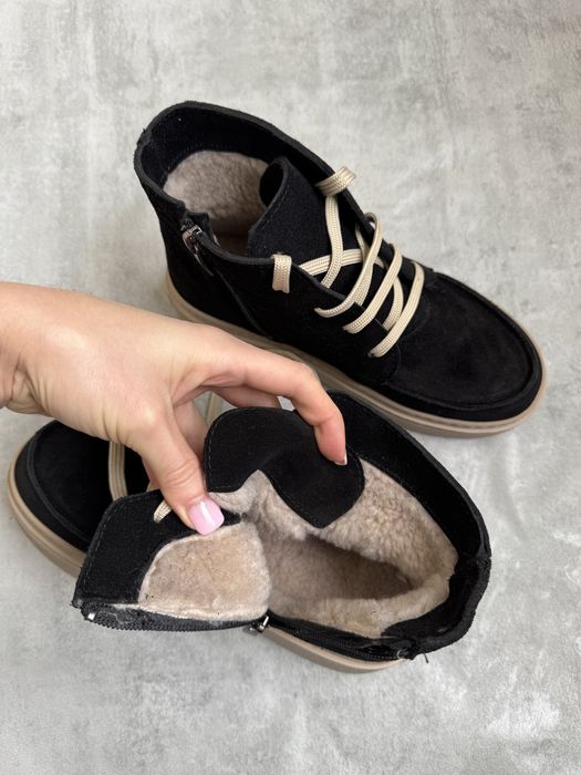 Зимові хайтопи натуральний замш новинка 2025