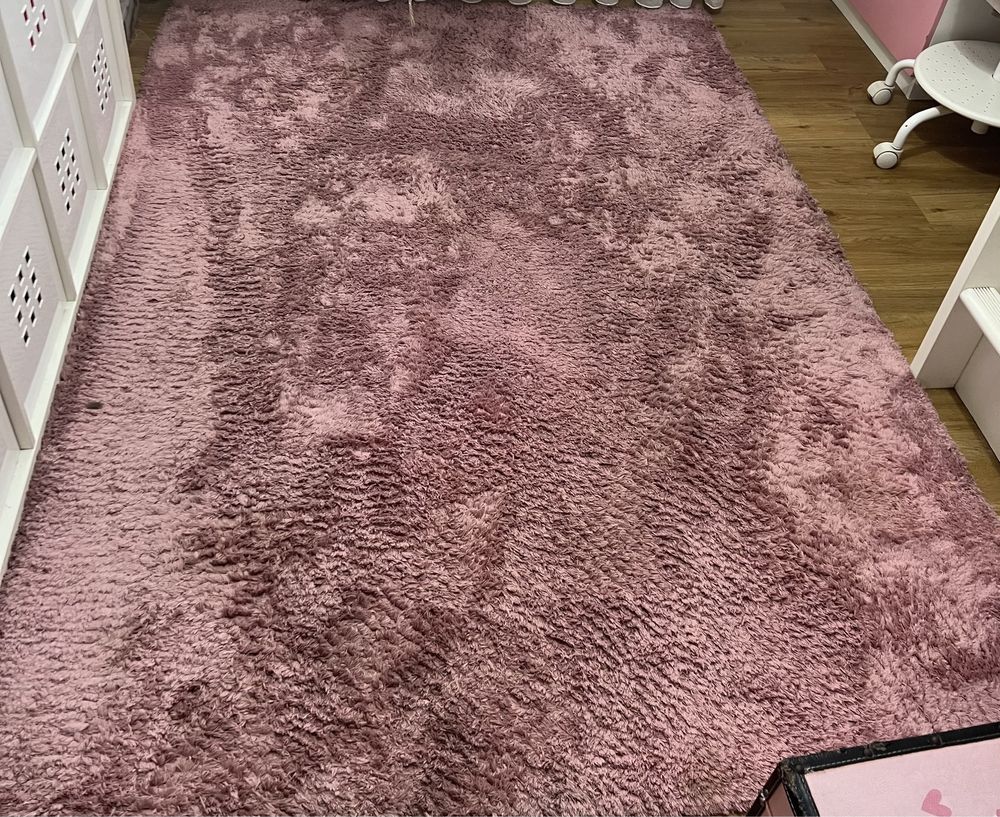 Tapete carpete pelo prateada rosa vários tamanhos