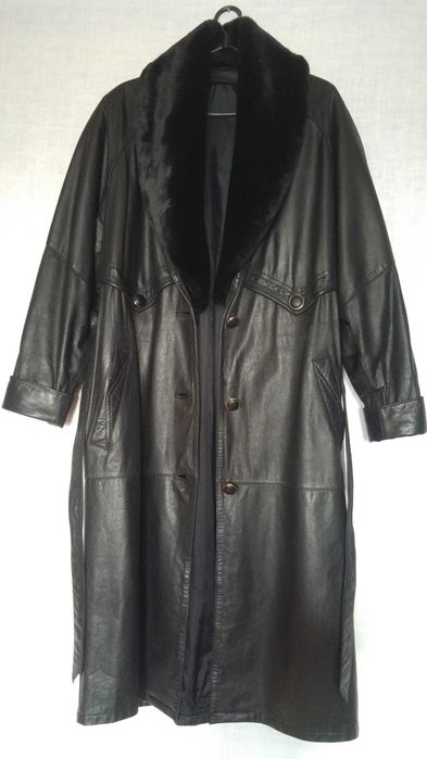 Жіночий шкіряний плащ-пальто Kum Ho Deep Classic Leather (South Korea)