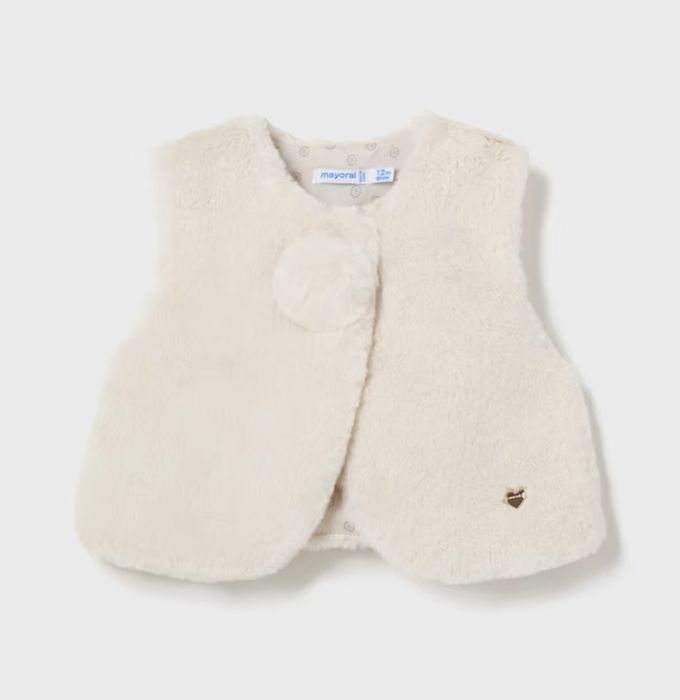 Colete pelo bebé Mayoral 12M cru