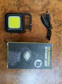 Акумуляторний ліхтар COB з Micro Usb  зарядкою