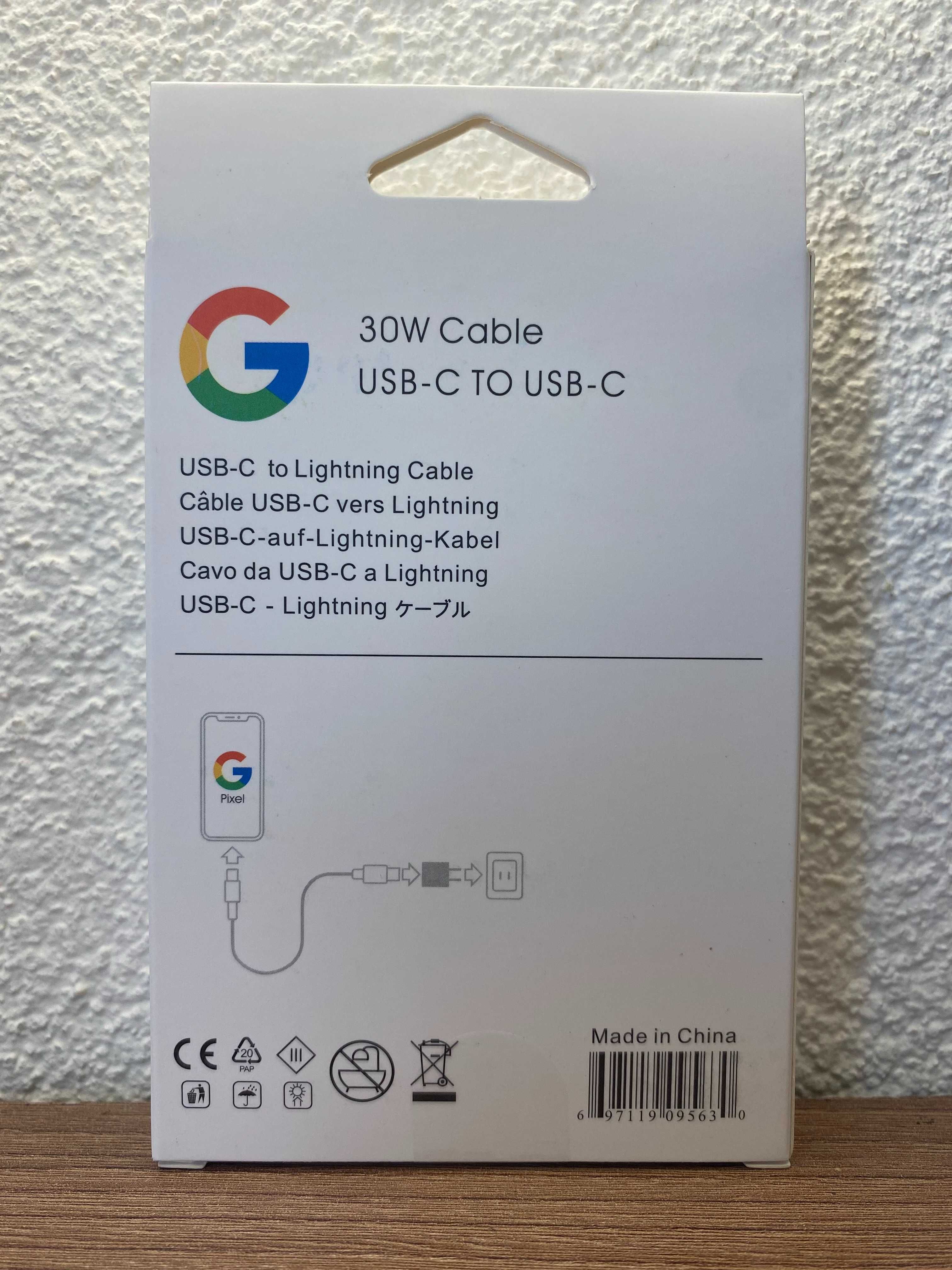 Google pixel швидкісний кабель 30W 1м швидкісна зарядка USB-C /Type-C