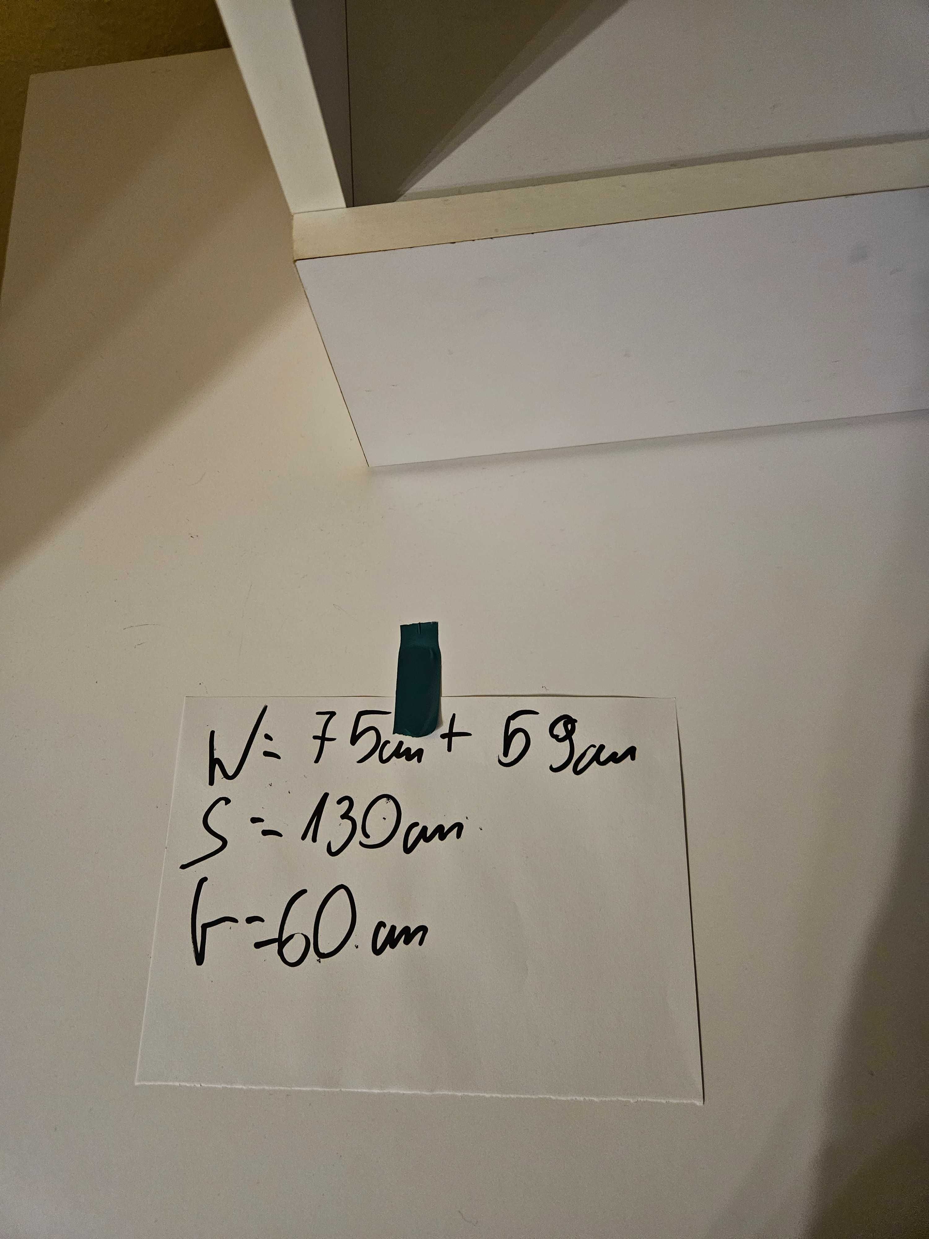 Białe BIURKO "a La" Ikea z półeczkami i szufladami