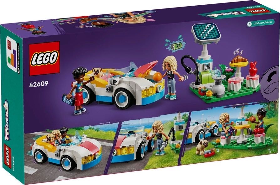 LEGO Friends Електромобіль і зарядний пристрій (42609) лего