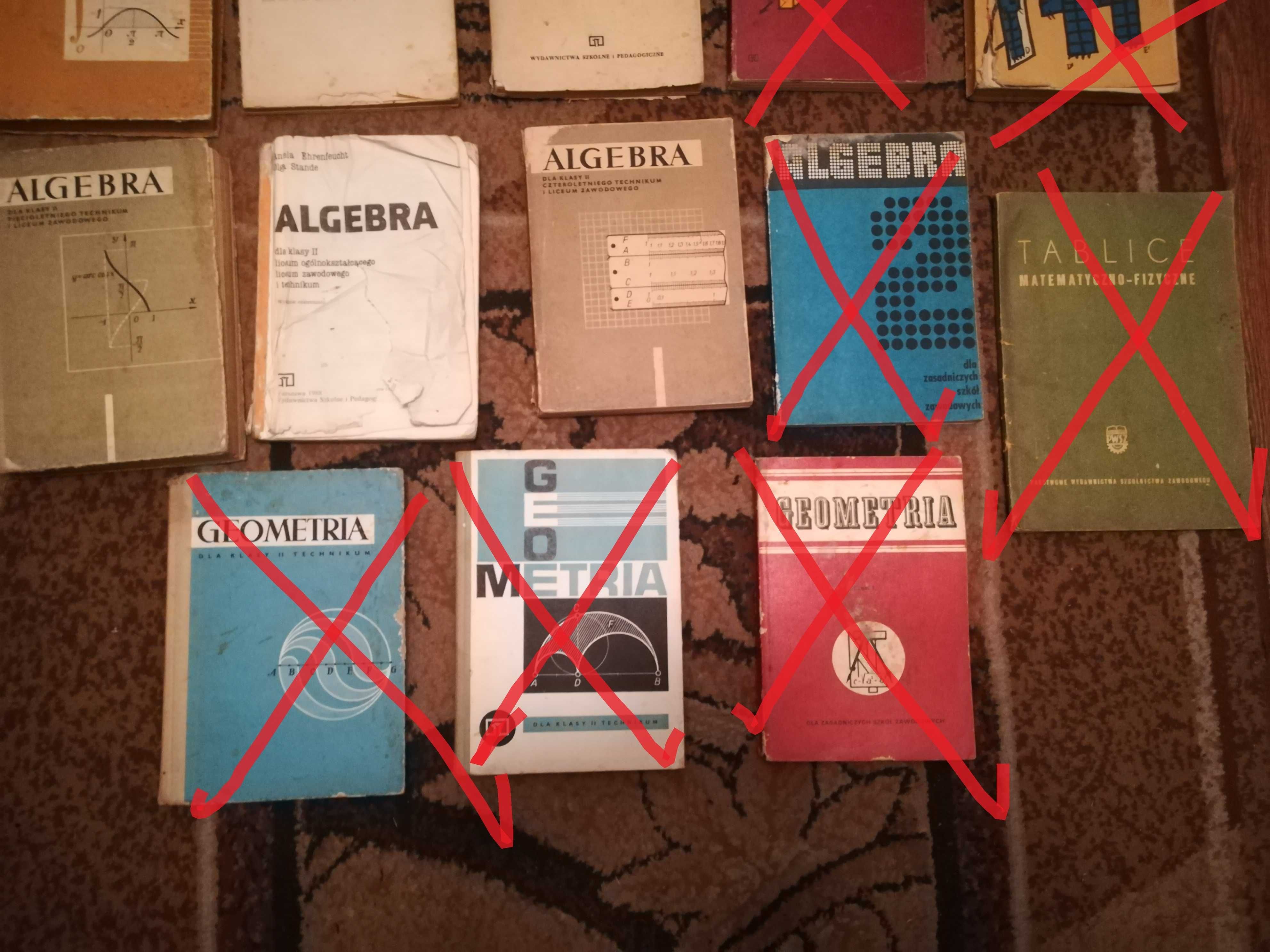 Stare podręcznik PRL matematyka algebra geometria fizyka tablice antyk