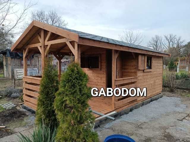 Domek drewniany letniskowy,18m2  ogrodowy  domki drewniane z montażem