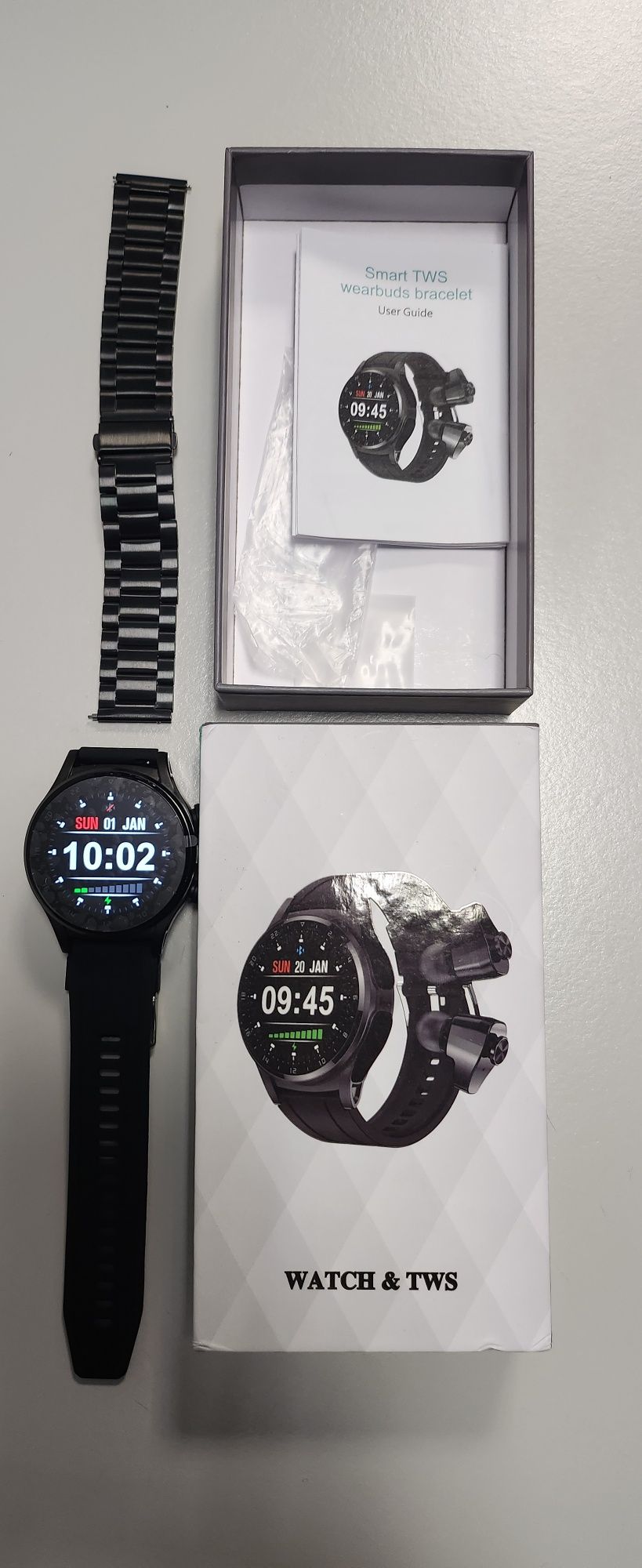 Smartwatch GT66 com fones de ouvido