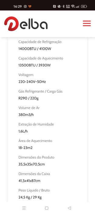 Ar condicionado portátil