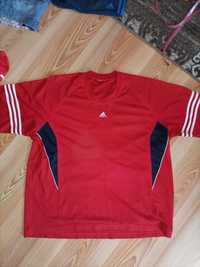 Czerwona koszulka Adidas XXL
