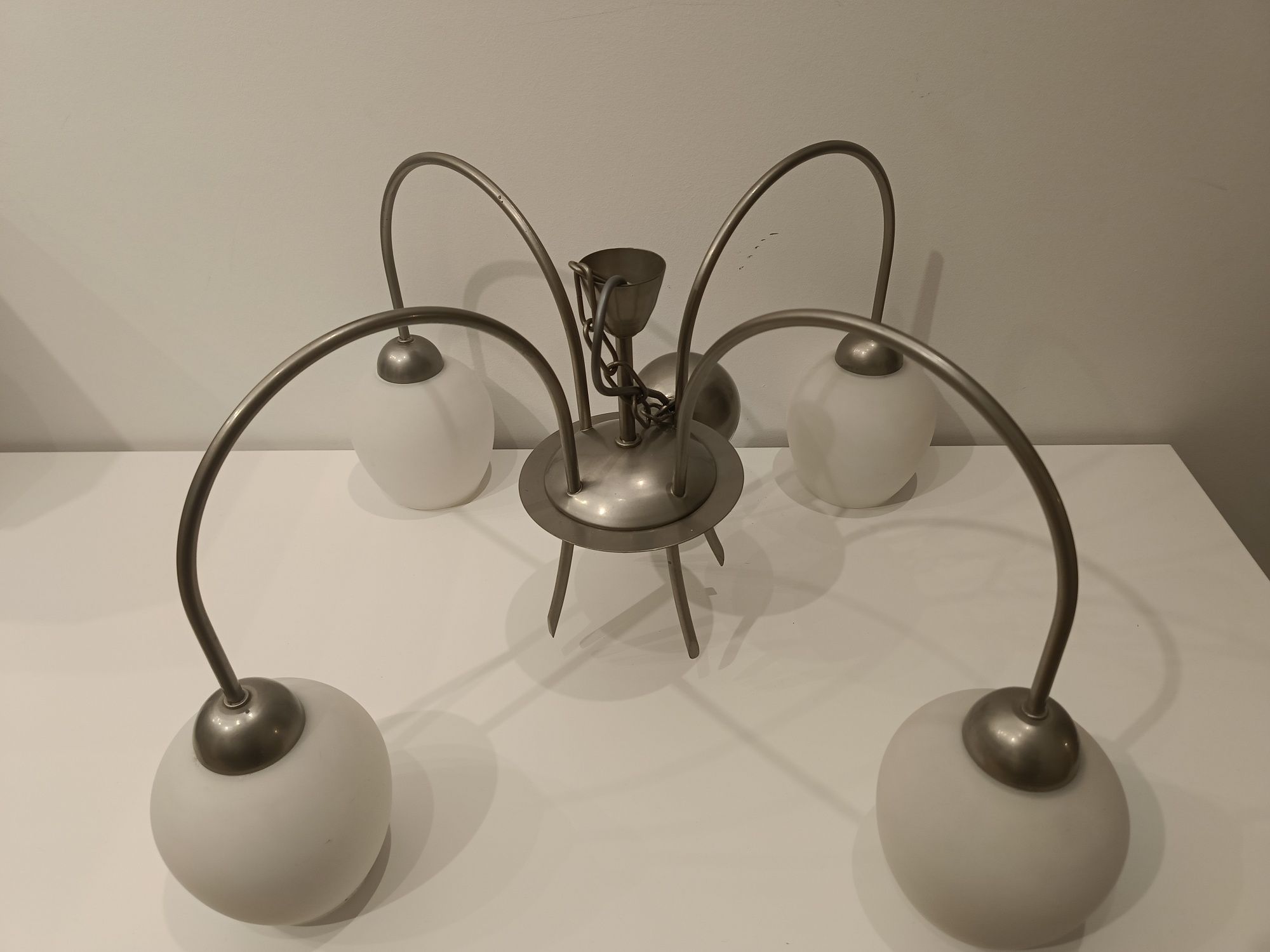 Lampa sufitowa 4-ramienna E27 + lampa 3-ramienna E14