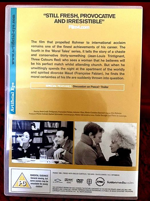 Cinema Autor de Culto Eric Rohmer DVD