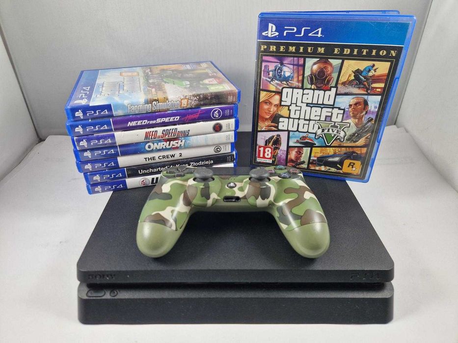Konsola Sony PS4 Slim 1TB PAd 8 Gier