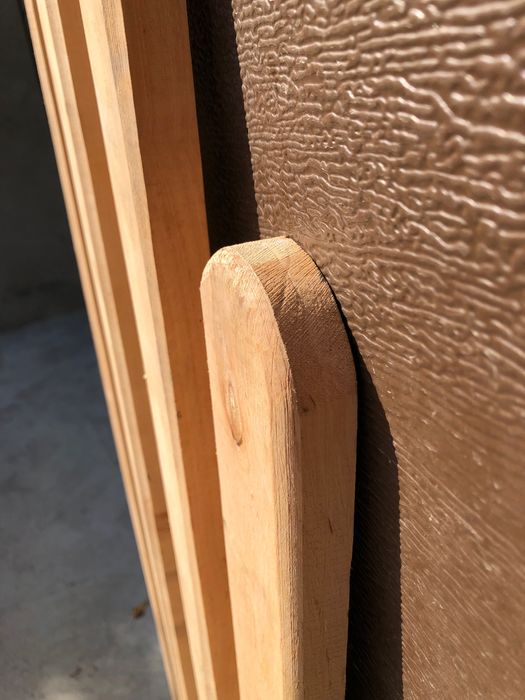 Sztachety ogrodzeniowe/rygle piękne szliffrez olcha 7x2.5cm110/130/150