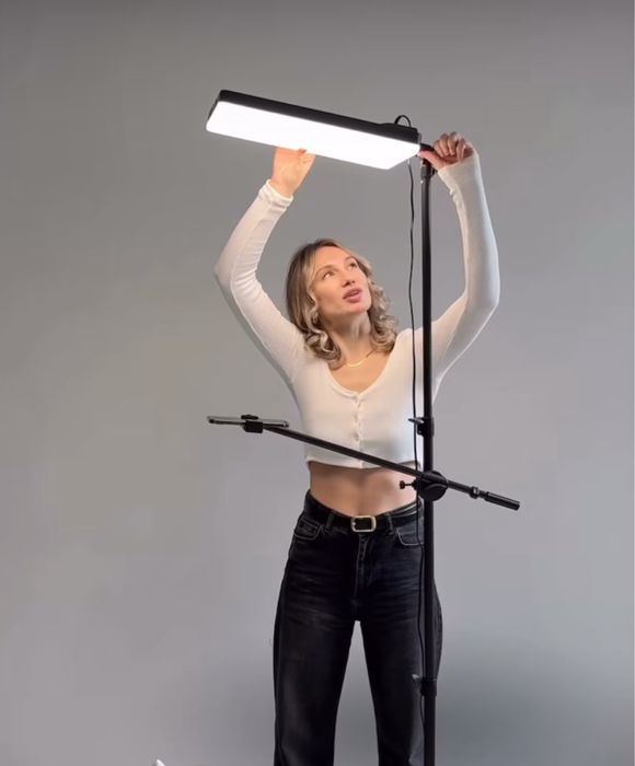 Набір 3в1:штатив-журавель та світло на посиленій стійці (70вт)