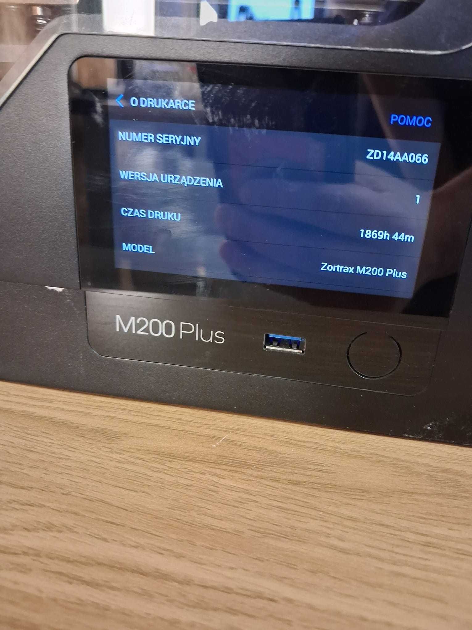 Drukarka 3d Zortrax M200 plus, używana
